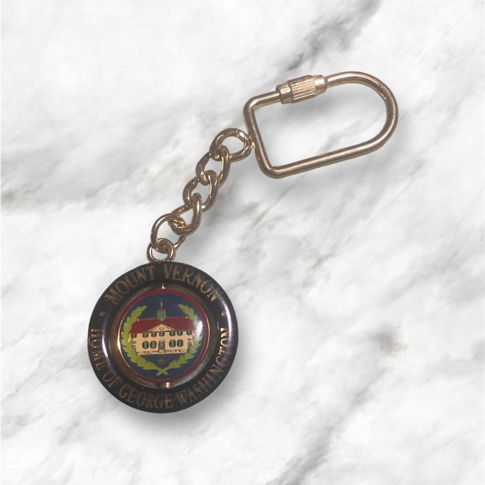 Vintage Mount Vernon Souvenir Keychain